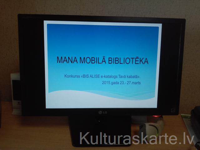 Pasākums "BIS ALISE e-katalogs - mana mobilā bibliotēka" 23.03.2015.